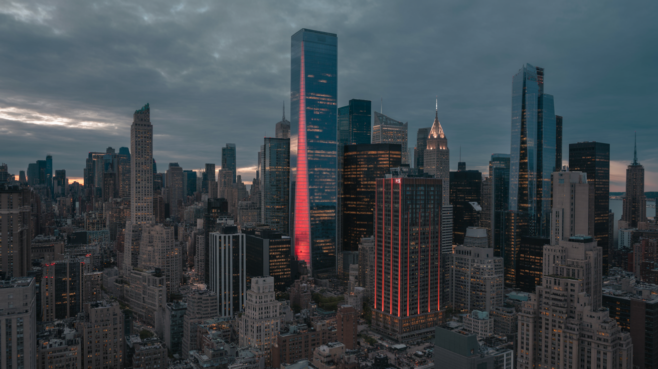 NYC Financial District Skyline